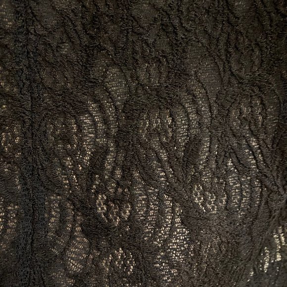 Worthington Lace "Suit" Skirt Black Size 8 - Picture 2 of 6